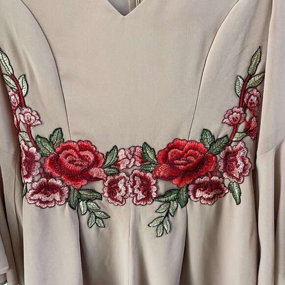 Romper pink/tan shorts and long sleeves size S - Picture 4 of 8